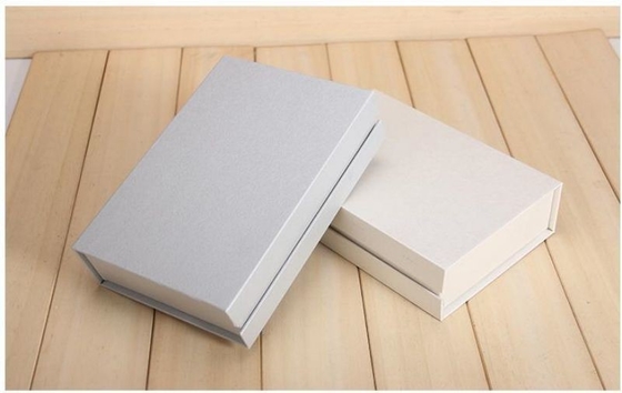 Creative Magnetic Lid Closed Clamshell Book Box Grey Cardboard For Men'S Underwear
