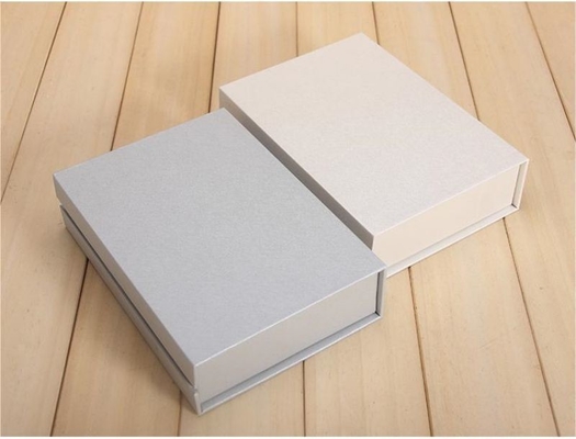 Creative Magnetic Lid Closed Clamshell Book Box Grey Cardboard For Men'S Underwear