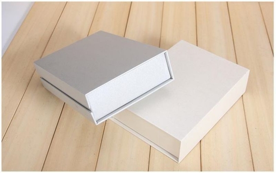 Creative Magnetic Lid Closed Clamshell Book Box Grey Cardboard For Men'S Underwear