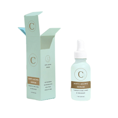 Skincare Serum Medicine Packaging Box 350g C1S Art Paper Material