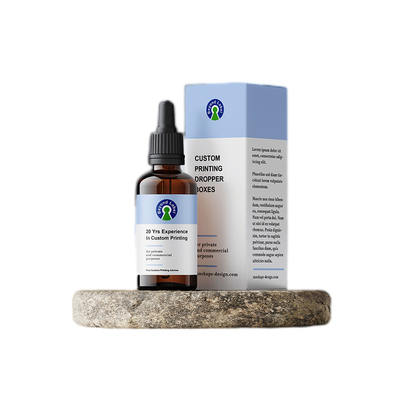 Skincare Serum Medicine Packaging Box 350g C1S Art Paper Material