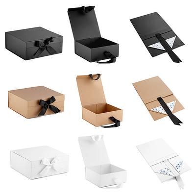 包む黒く堅い箱折り畳み式の紙箱の自己接着オフセットPMS紫外線印刷