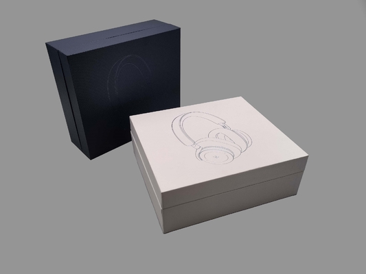 電子か小売りの販売のための浮彫りになるCMYK色を、押すことと包む特殊紙の堅い箱
